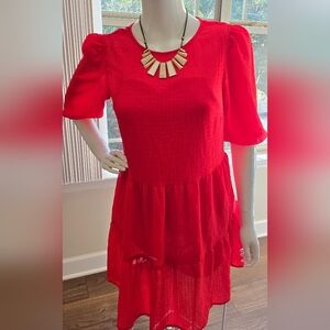 H&M Divided Coral Dress